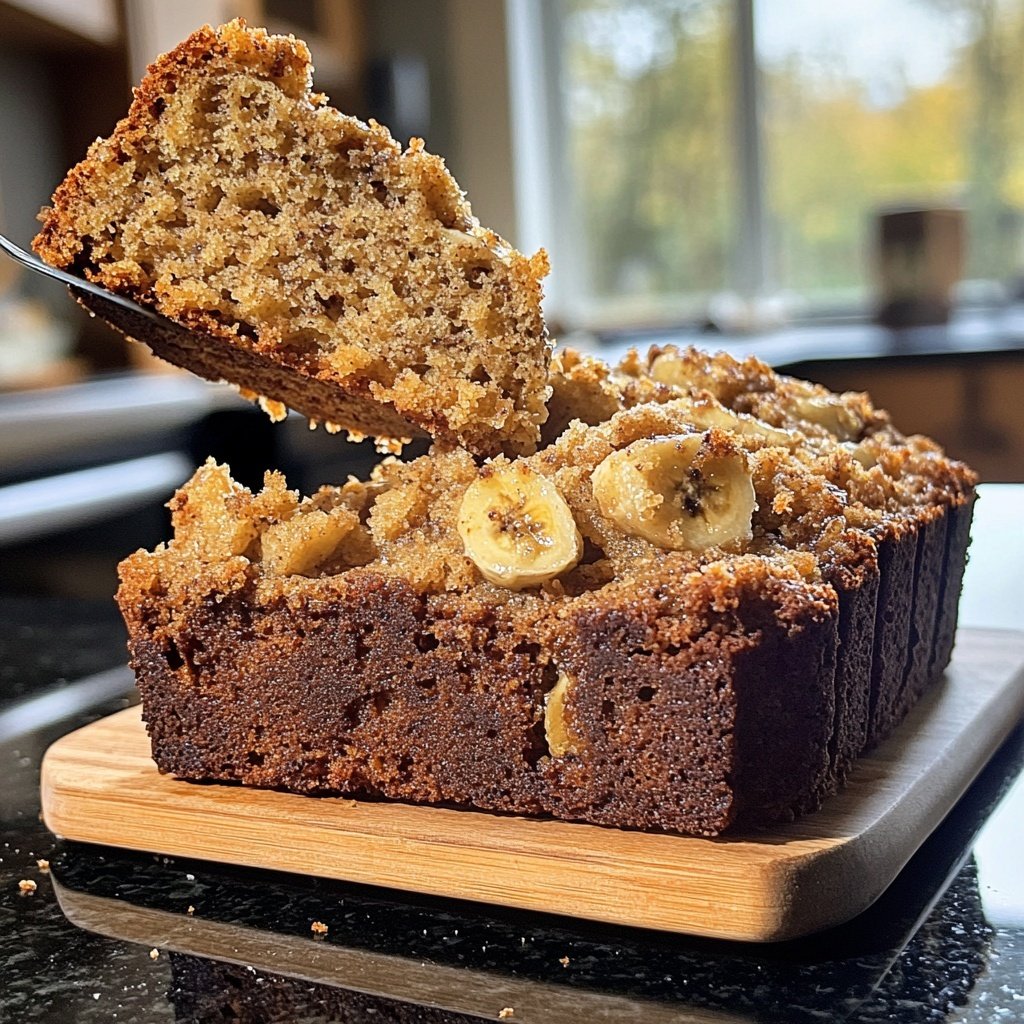 Bananenbrot aus reifen Bananen