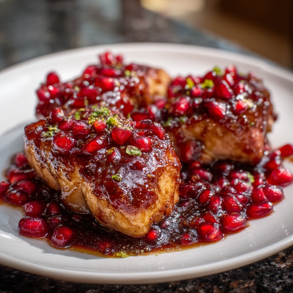 Lachsfilet mit Granatapfelglasur