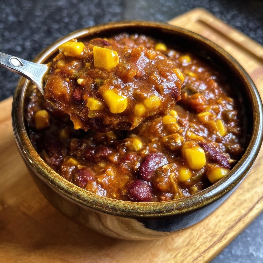 Chili sin Carne mit Mais