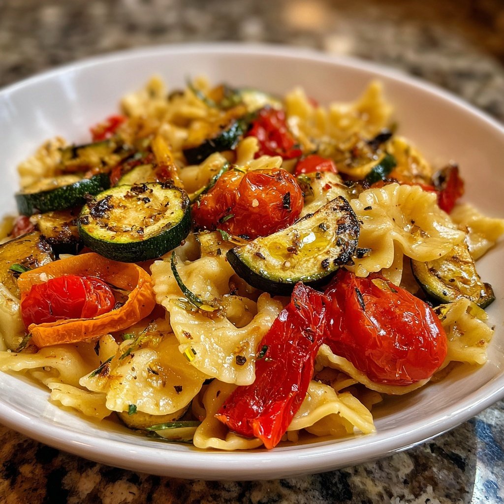 Pasta Mit Mediterranem Ofengemüse