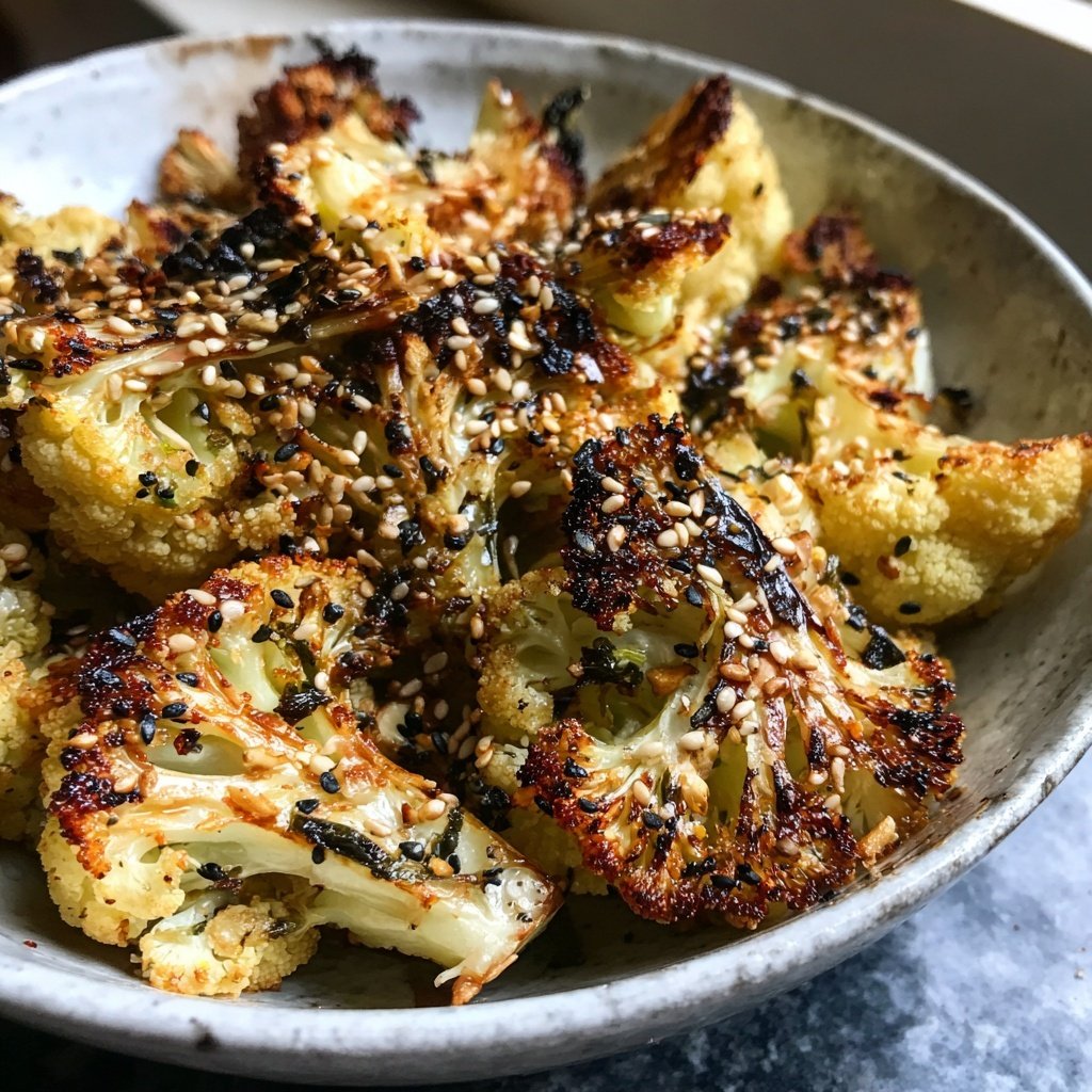 Blumenkohl mit Sesamöl